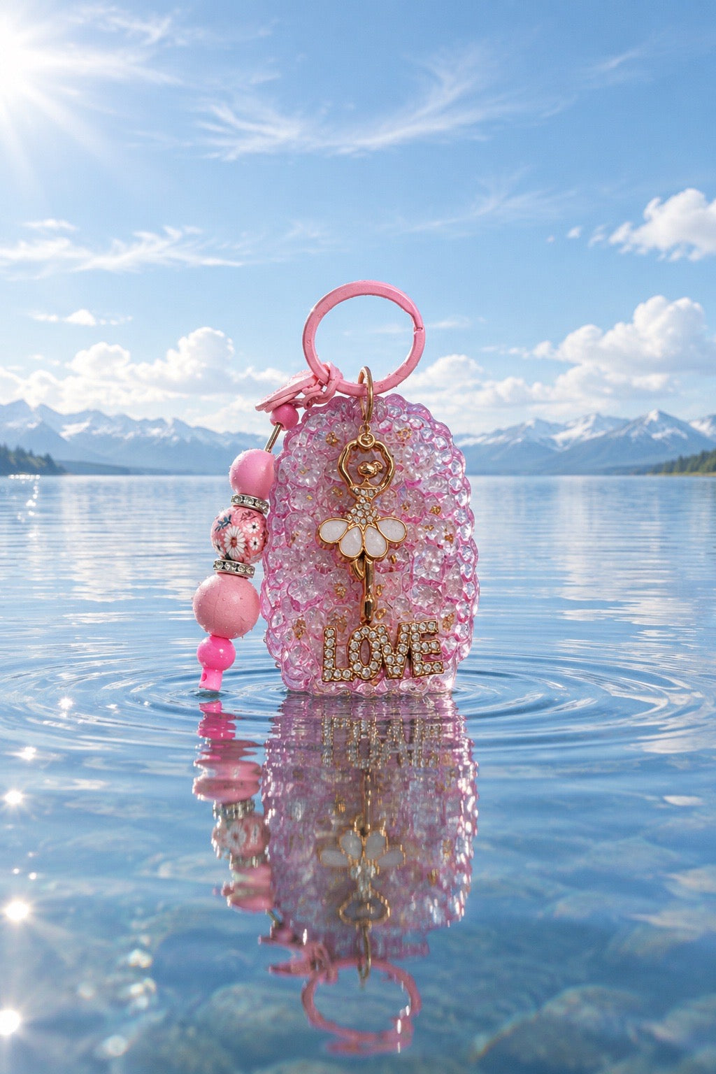 Pink Ballerina keychain