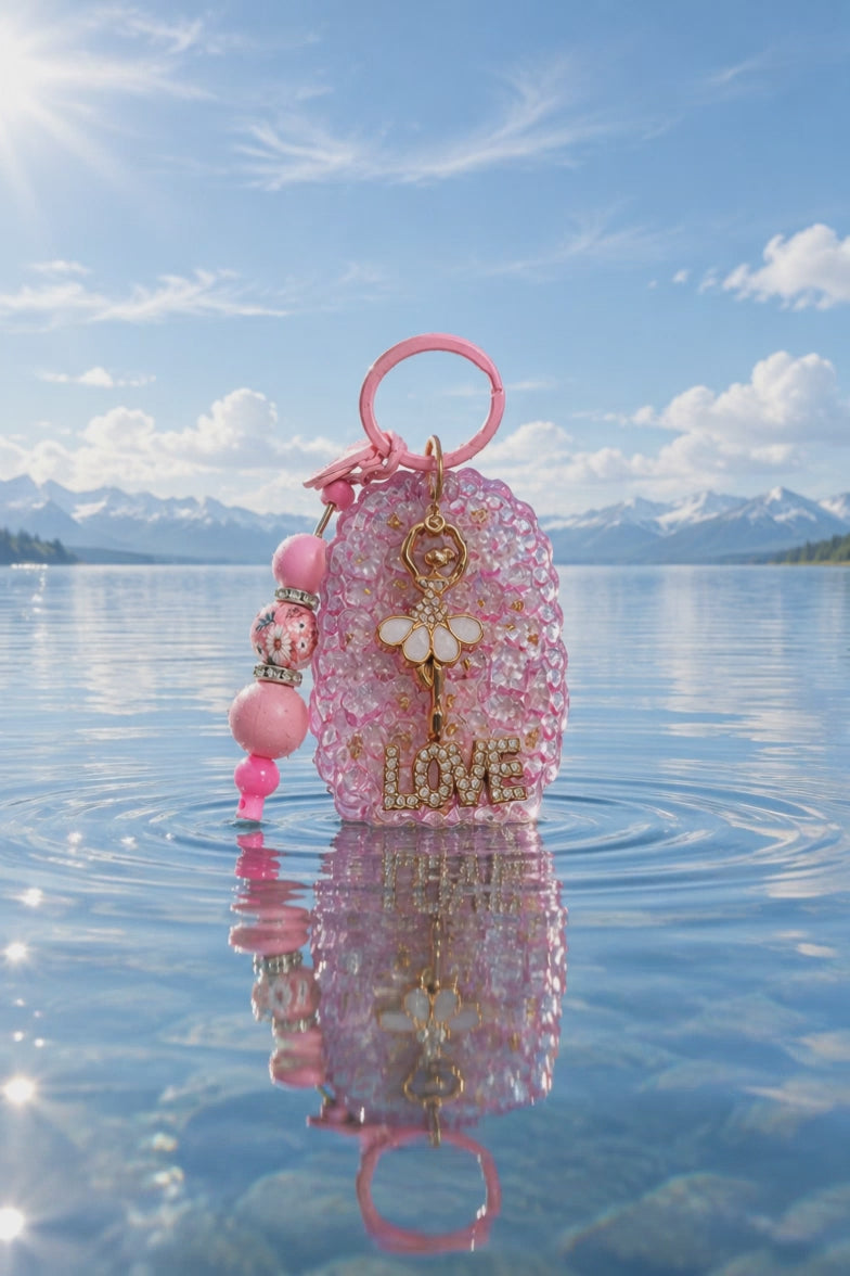 Pink Ballerina keychain